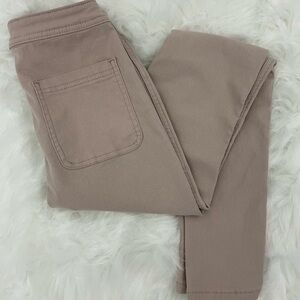 Revamped High Rise Stretch Jeans, Beige, Size XS